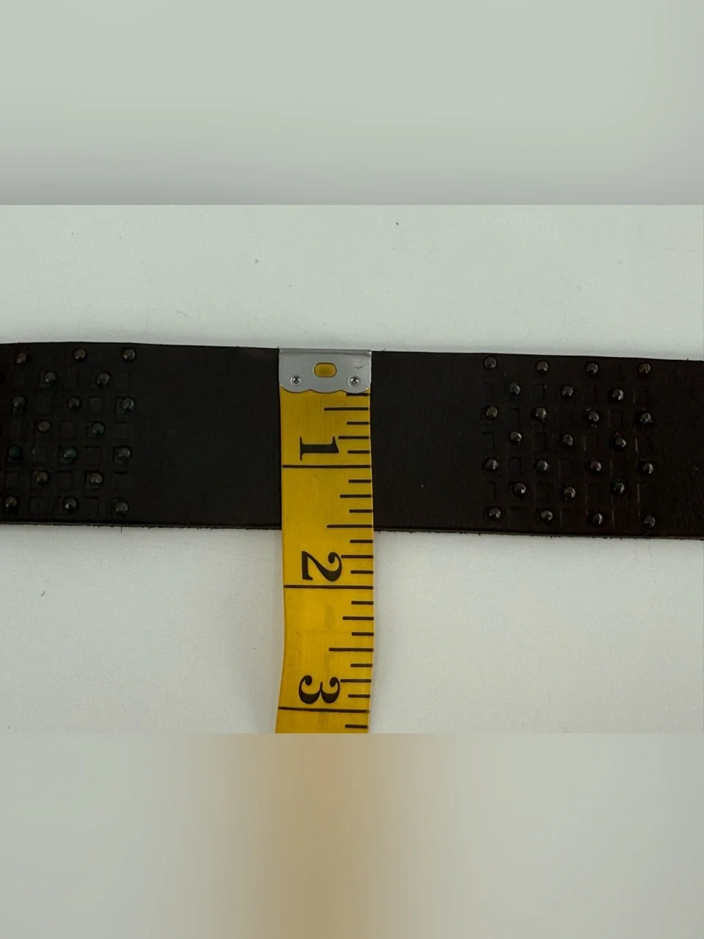 Fossil Vintage Dark Brown Leather Belt S‎